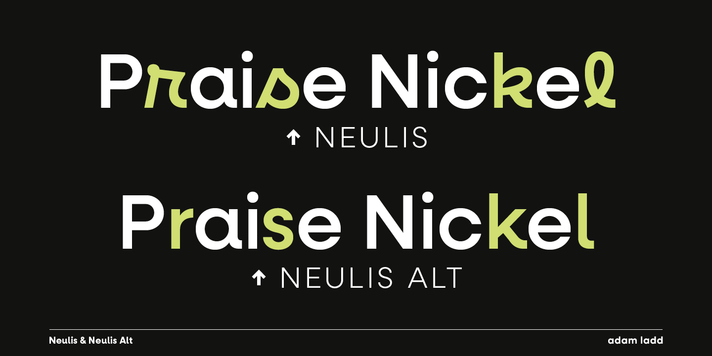 Neulis Medium Italic Font preview